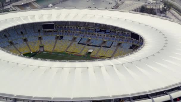 Rio Janeiro Juni 2013 Tittar Ner Utomhus Maracana Stadion Rio — Stockvideo