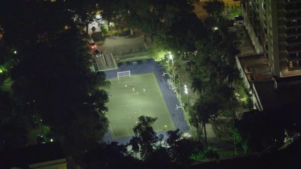 Questa Una Foto Ariel Uno Stadio Calcio Scattata Nelle Prime — Video Stock