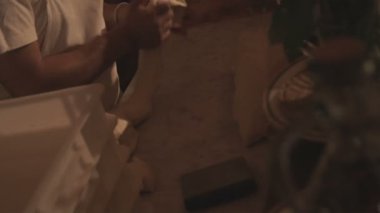 El atış baker kıstırma somun ekmek içinde