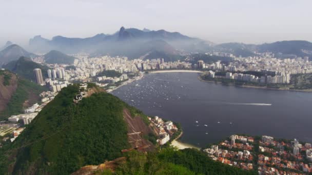 鸟瞰图的拉各斯 Rodrigo 德弗雷塔斯在里约热内卢 — 图库视频影像