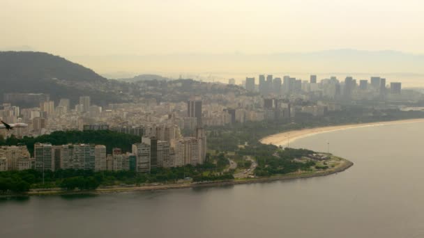 Vista Aerea Lagoa Rodrigo Freitas Rio Janeiro Brasile — Video Stock