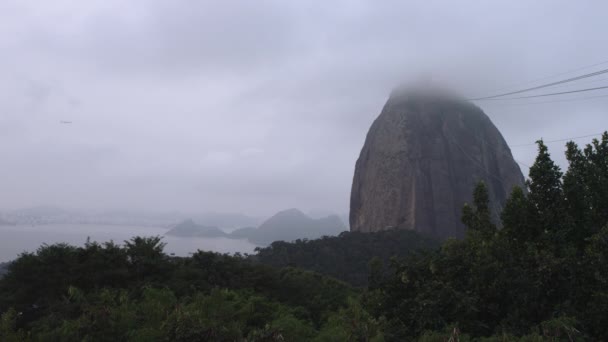 Вид Гору Sugarloaf Залив Гуанабара Рио Жанейро — стоковое видео