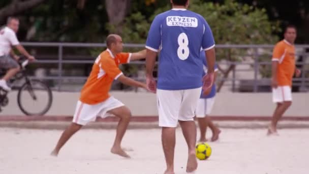 Rio Janeiro Brazilië Juni 2013 Slow Motion Van Een Voetbalwedstrijd — Stockvideo