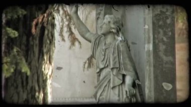 Fotoğrafını İtalyan kaldırıldı olarak işaretler. Vintage stilize video klip.