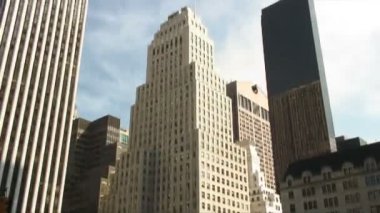 Atış gökdelenler New York'ta bir grup yukarı eğimli