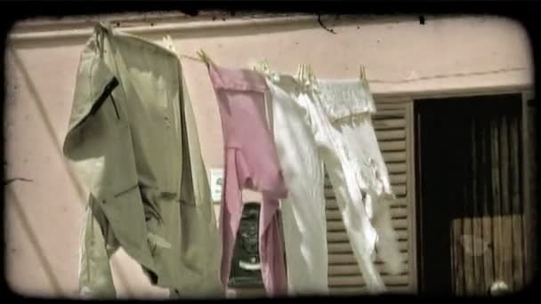 이탈리아에서 손으로 크랭크의 샷입니다 빈티지 스타일된 비디오 — 비디오