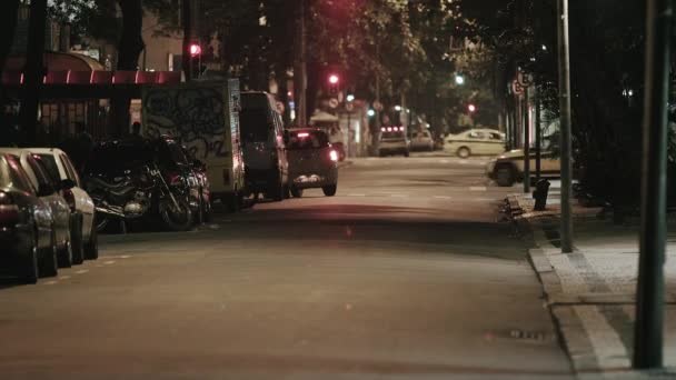 Rio Janeiro Juni 2013 Statische Aufnahme Einer Kreuzung Rio Autos — Stockvideo