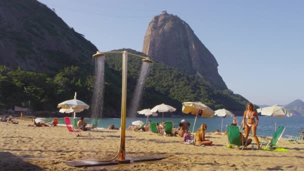 Rio Janeiro Giugno 2013 Scena Rallentatore Persone Che Godono Soleggiata — Video Stock