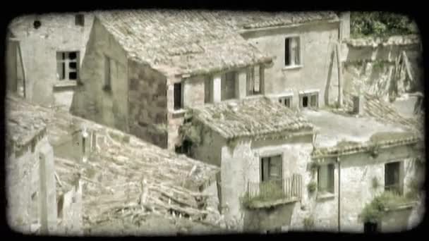 Shot Van Enkele Ruïnes Italië Vintage Gestileerde Videoclip — Stockvideo
