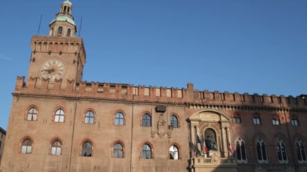 Tilt Shot Bologna Sun Sets Italy — Stock Video