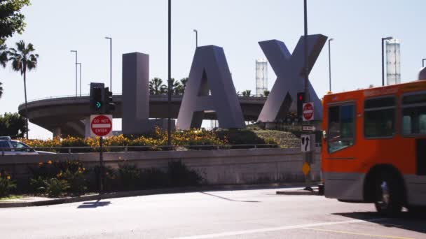 Знак Аэропорта Лос Анджелеса Lax — стоковое видео