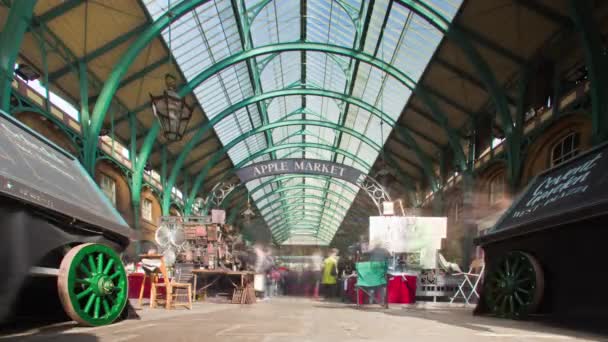 Londres Angleterre Novembre 2011 Time Lapse Covent Garden People Walking — Video