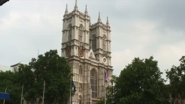 Schot Van Westminster Abbey Londen — Stockvideo