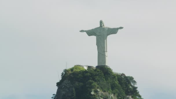Rio Janeiro Brasile Giugno 2013 Ancora Ripresa Della Statua Cristo — Video Stock