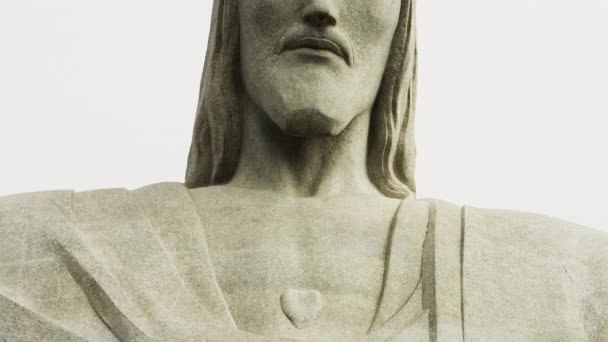 里约热内卢 2013 基督救世主雕像顶部的科尔科瓦多山 — 图库视频影像