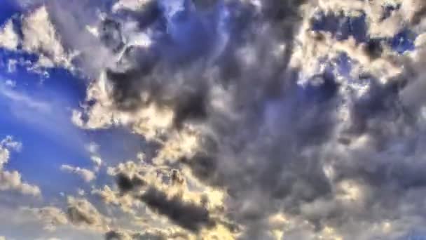 Plan Temporel Des Nuages Dessus Utah Avec Une Fusée Éclairante — Video