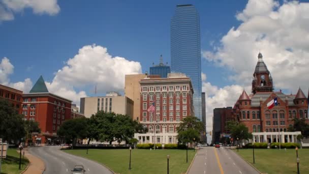 Hızlandırılmış Bir Cityscape Texas — Stok video