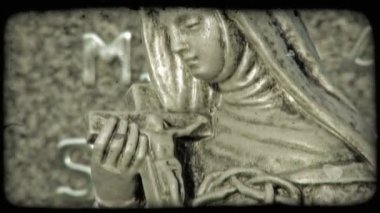 Fotoğrafını İtalyan kaldırıldı olarak işaretler. Vintage stilize video klip.