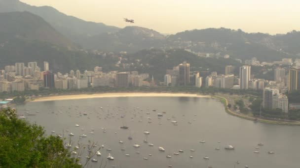 Vista Aérea Lagoa Rodrigo Freitas Río Janeiro Brasil — Vídeo de stock
