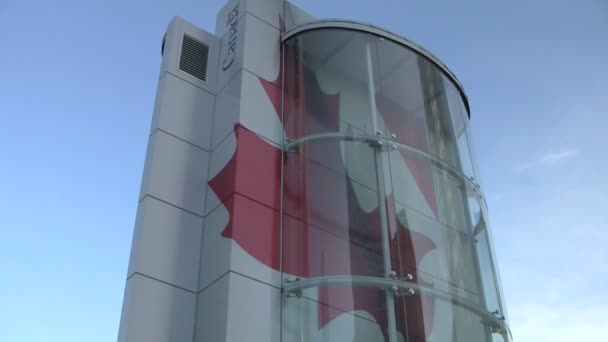 加拿大温哥华 2012 中等倾斜的温哥华奥运欢迎中心 — 图库视频影像