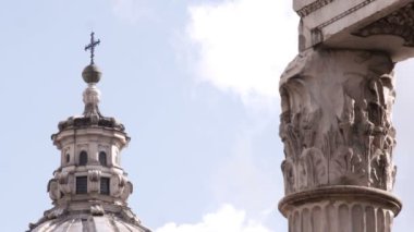 Bir atış bazı kalıntılar Roma İtalya.