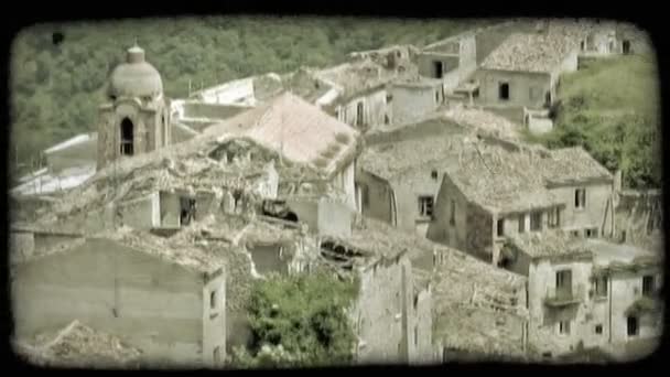 Застрелен Окраине Города Италии Винтажный Стилизованный Видеоклип — стоковое видео