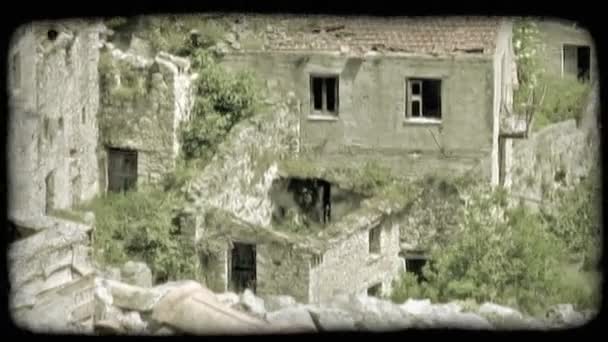 Disparo Unas Ruinas Italia Vintage Clip Vídeo Estilizado — Vídeos de Stock