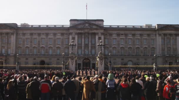 Londýn Anglie Cca Října 2011 Öirok Záběr Střídání Stráží Buckinghamském — Stock video