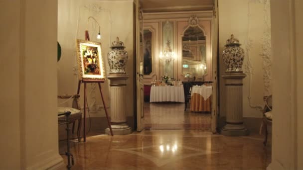 베니스에서 호텔에서 복도의 베니스 이탈리아 2012 — 비디오