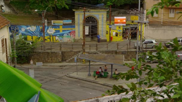 Rio Janeiro Circa Juni 2013 Slow Motion Shot Van Een — Stockvideo