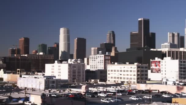 Clip Skyline Los Angeles California — Video Stock