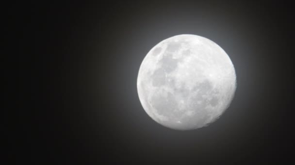 Tiro Lua Cheia Céu Noturno — Vídeo de Stock