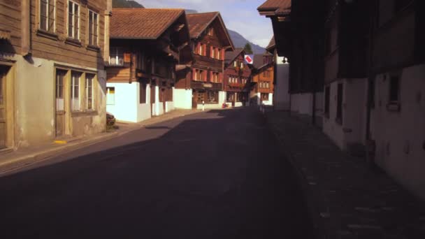 Tracking Shot Dari Jalan Swiss Foto Ini Diambil Dari Kendaraan — Stok Video
