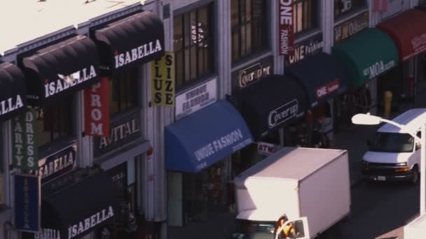 Gran Cantidad Tiendas Callejeras Los Ángeles — Vídeo de stock