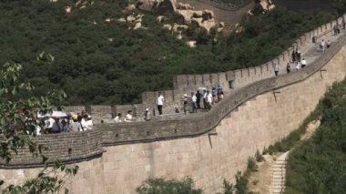 Çin Seddi Badaling bölümünde, geniş bir vurdu