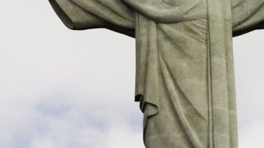 Rio de Janeiro - Haziran 2013: İsa kurtarıcı heykel Corcovado dağ başında