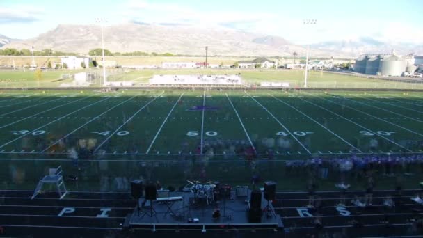 Zeitraffer Aufnahme Eines Fußballspiels Utah — Stockvideo