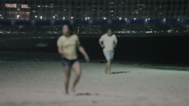 Rio Janeiro Brasil Junio 2013 Jugadores Voleibol Arena Por Noche — Vídeo de stock