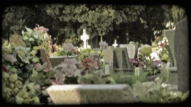 Fotoğrafını İtalyan kaldırıldı olarak işaretler. Vintage stilize video klip.