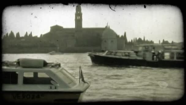 Wenecja Włochy Circa 2012 Maja Strzał Weneckiego Kanału Zachodzie Słońca — Wideo stockowe