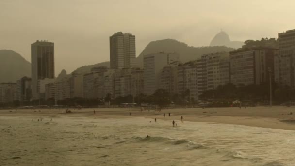 Rio Janeiro Wyświetlono Atrakcji Takich Jak Wzgórze Głowa Cukru Zatokę — Wideo stockowe