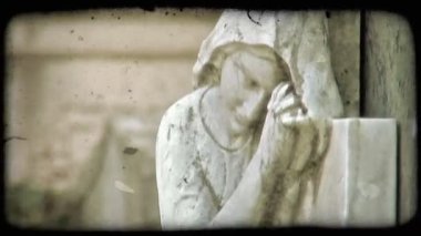 Fotoğrafını İtalyan kaldırıldı olarak işaretler. Vintage stilize video klip.