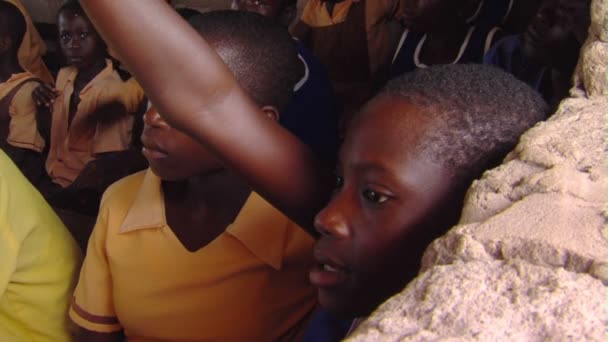 Afrique Kenya Circa Août 2010 Gros Plan Des Élèves Classe — Video