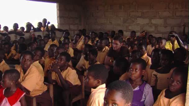 Afrique Kenya Circa Août 2010 Vue Ensemble Des Enfants Classe — Video