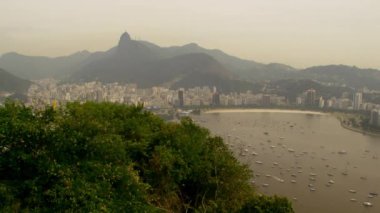 Lagoa Rodrigo de Freitas Rio de Janeiro, Brezilya için havadan görünümü