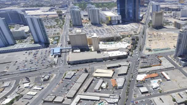 Zeitraffer Verzerrte Ansicht Der Las Vegas Von Der Spitze Des — Stockvideo