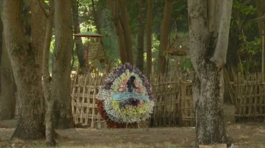 Orman Bali evde orta geniş atış pan