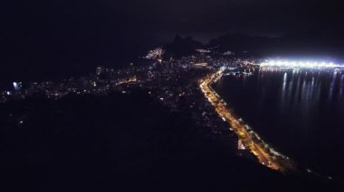 Cityscape Rio de Janeiro, Brezilya için yavaş uzak pan