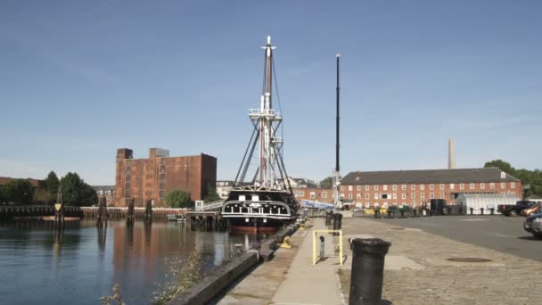 Vista Panorámica Del Mayflower Massachusetts — Vídeo de stock
