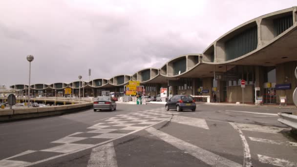 Prise Vue Voitures Dirigeant Vers Aéroport Charles Gaulle Paris — Video